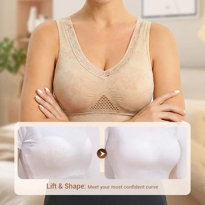 Veluna - Women's wireless lace comfort bra