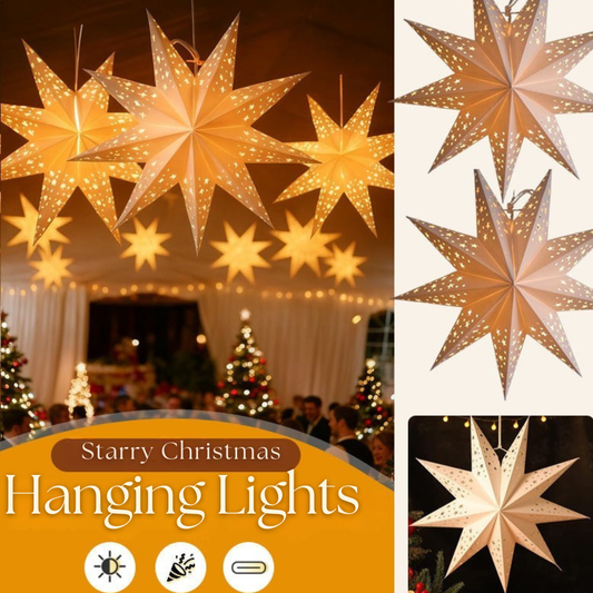 Lunelle™ – Starry Paper Lantern Hanging Light
