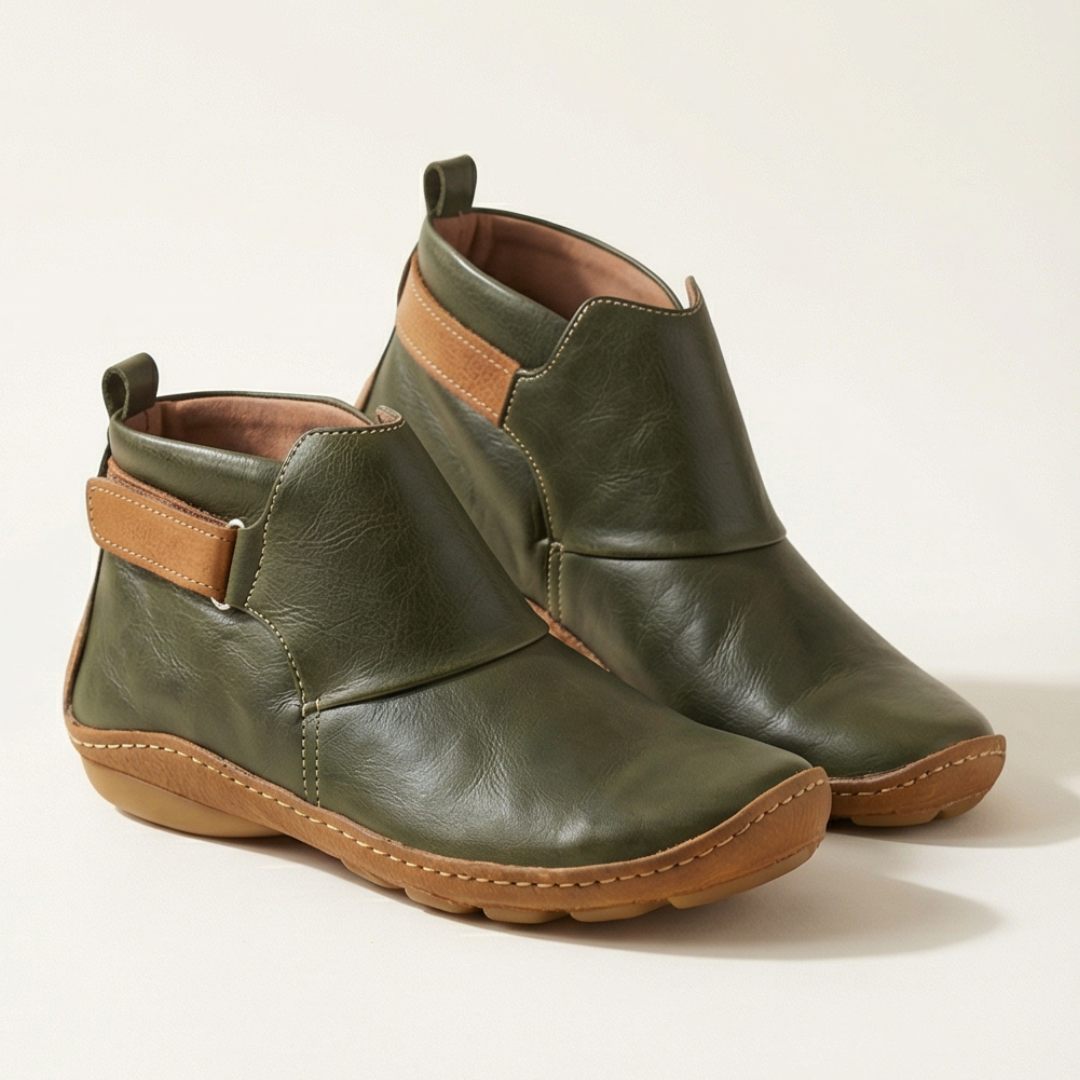 Solena - Women's adjustable ankle boots for sensitive feet
