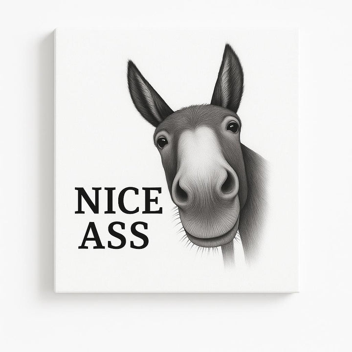 Gigglery - Funny Donkey Bathroom Wall Art