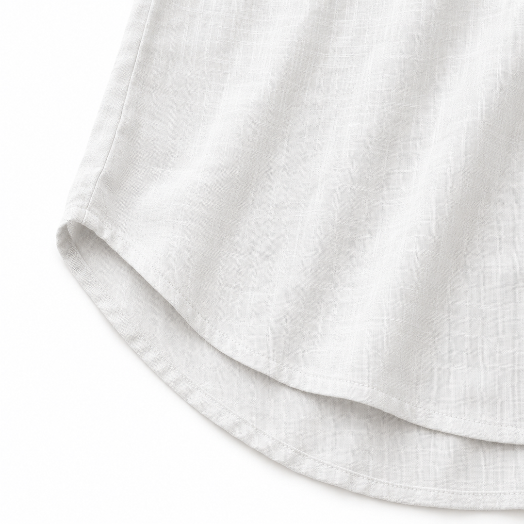 Lunelle – Sleeveless Linen Look V-Neck Tank with Buttons