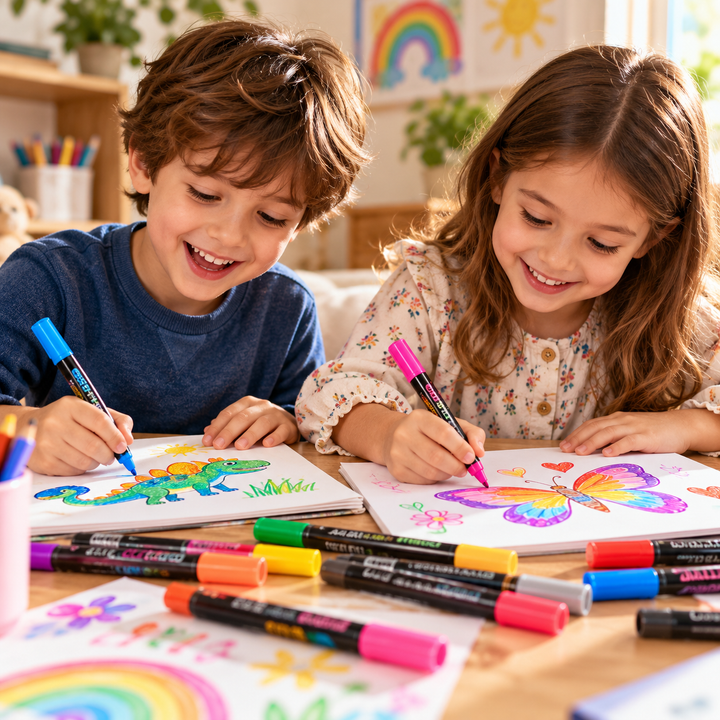 Twinora – Dual-Outline Metallic Ink Marker Set