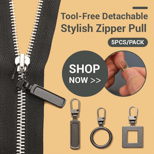 ZipFix™ - Tool-Free Detachable Zipper Pulls (5+5 Free)