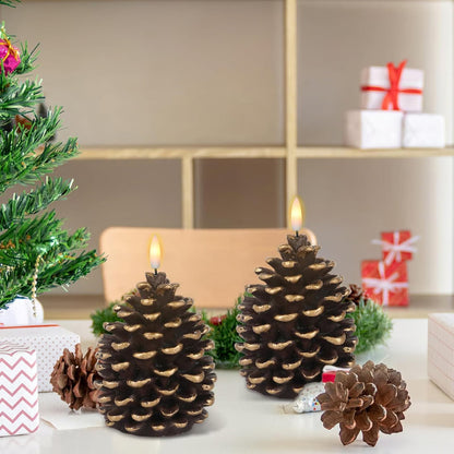 Lunapine™ – Flameless Pinecone Candle with Gentle Glow (50% Off)