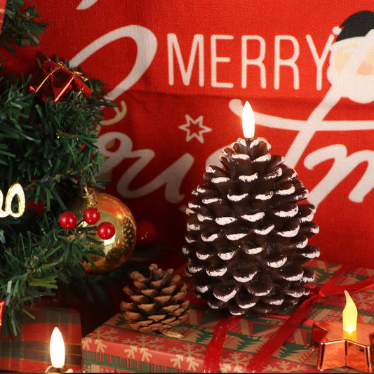 Lunapine™ – Flameless Pinecone Candle with Gentle Glow (50% Off)