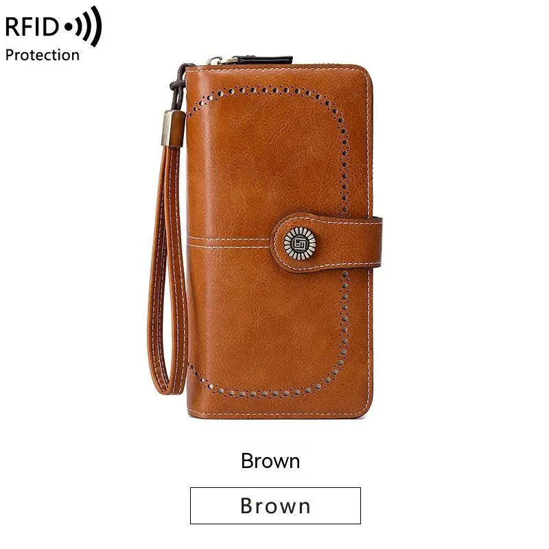 Aureden - Compact RFID Wallet with 24-Card Storage