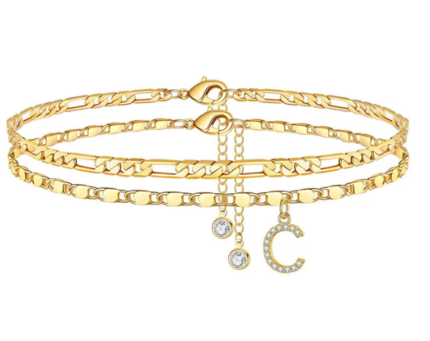 Letterly – Letter Layered Anklet