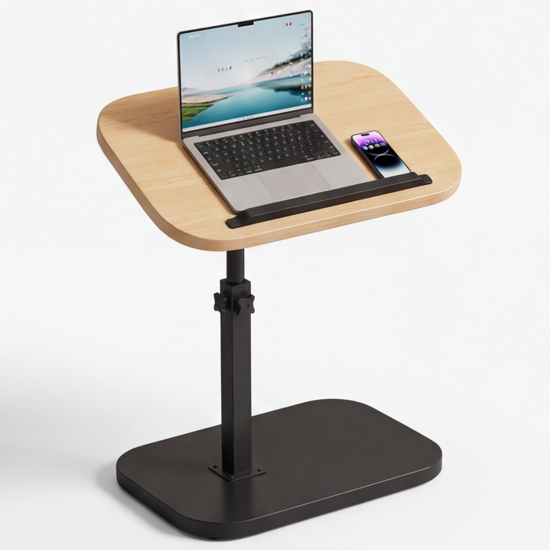 Sofadesk™ – C Shapped Adjustable Slide Under Sofa Table