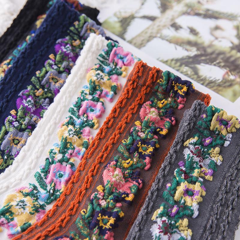 Sorellea™ – Vintage Floral Embroidered Socks (2+3 Free)