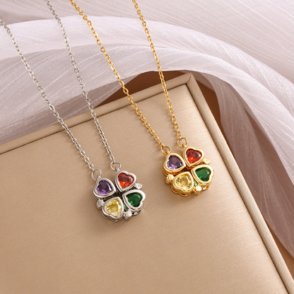 Cloverelle™ – Sparkling Clover Pendant Necklace (1+1 Free)