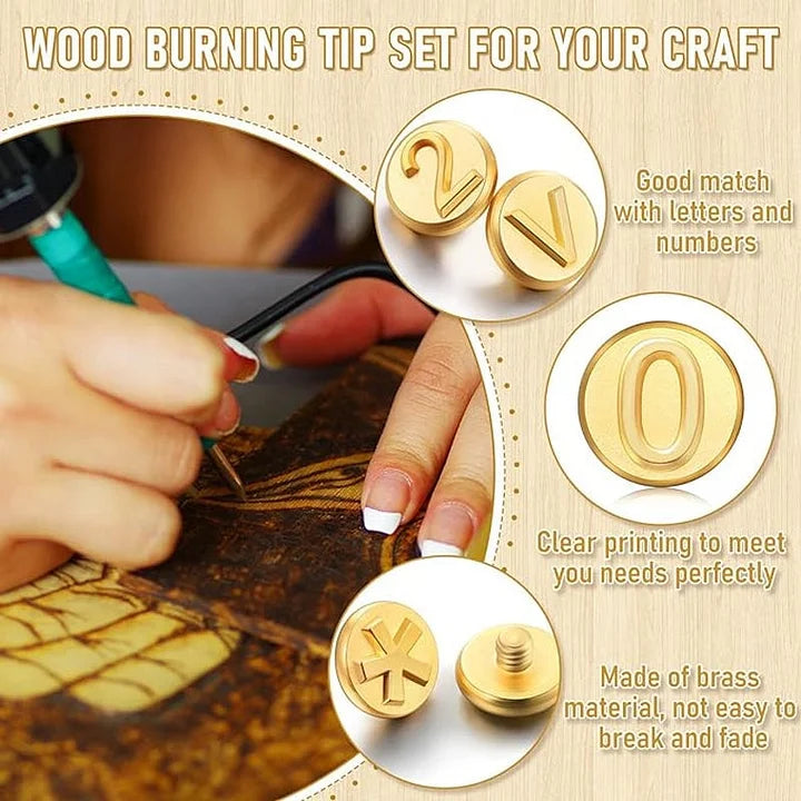 Emberly™ – 26 Letters Copper Mold For DIY Wood Burning/Carving Set (50%)
