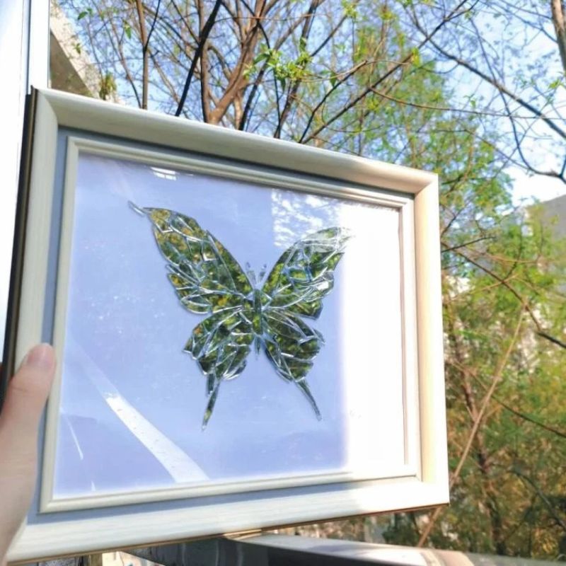 Shard & Bloom™ - DIY Butterfly Broken Mirror Mosaic Frame