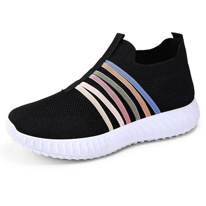 Steplia – Women's Breathable Mesh Slip-On Sneakers