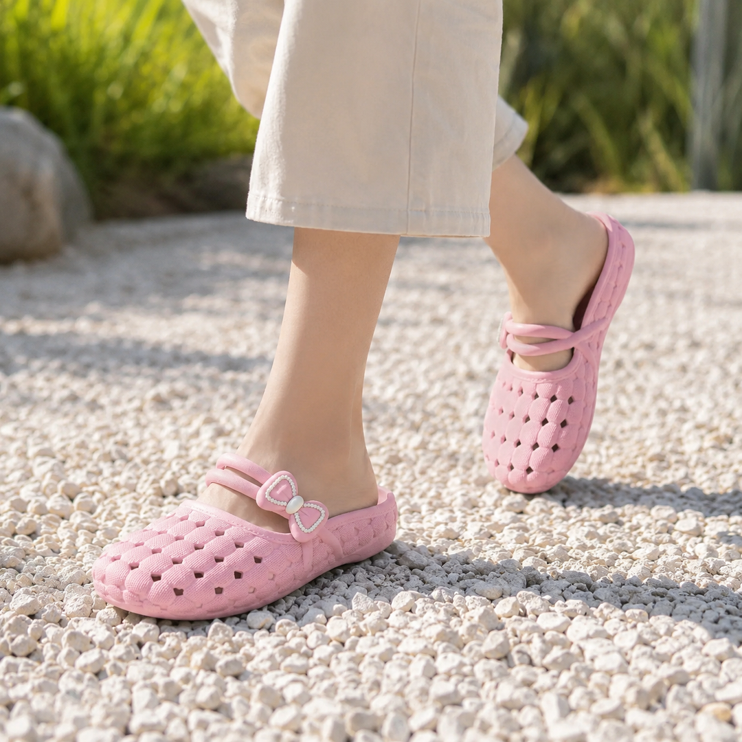 Halfhaven – Covered Toe Open Heel Comfort Sandal