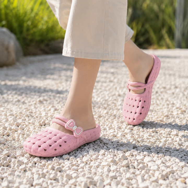 Halfhaven – Covered Toe Open Heel Comfort Sandal