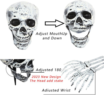 Hauntlet™ – Skeleton Lawn Stakes with LED Lights (50% Off)