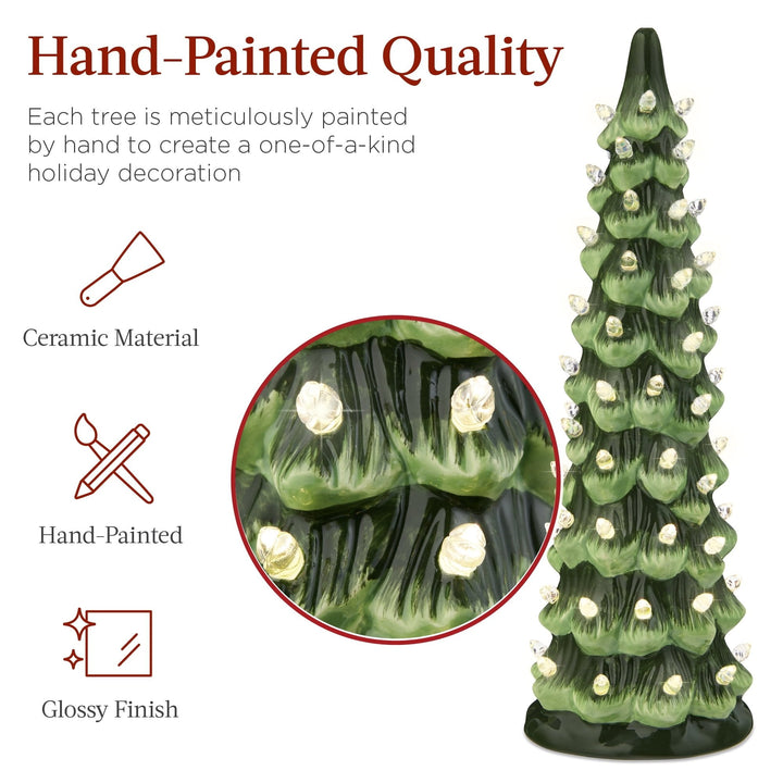 Merrydale - Homemade Ceramic Christmas Tree with LED Lights