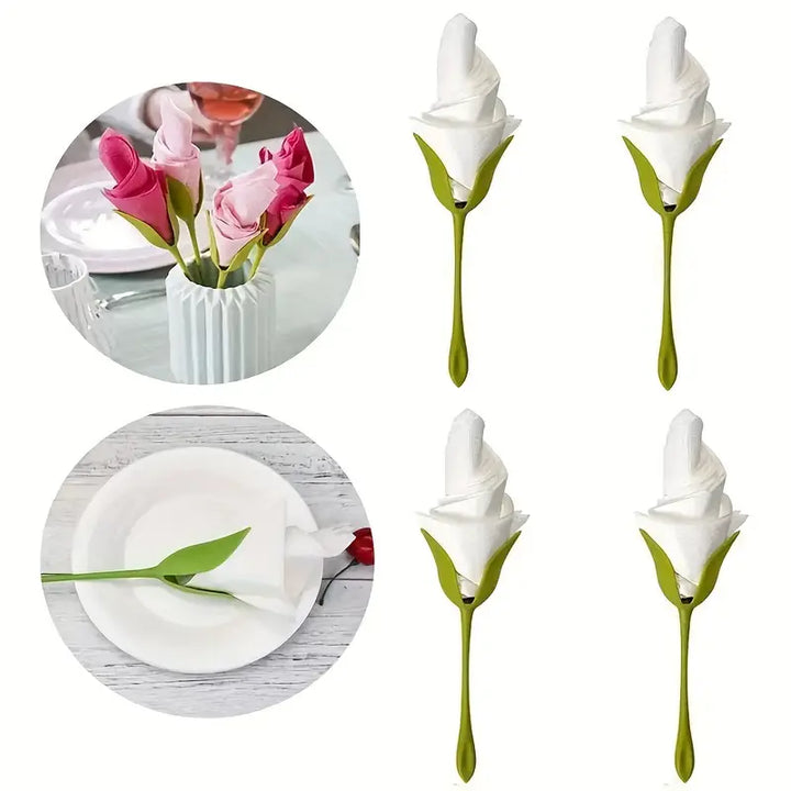 Florenza - Napkin Flower Creator for Elegant Table Settings (2 Pcs)