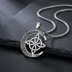 Lunara Celtic Moon Protection Pendant