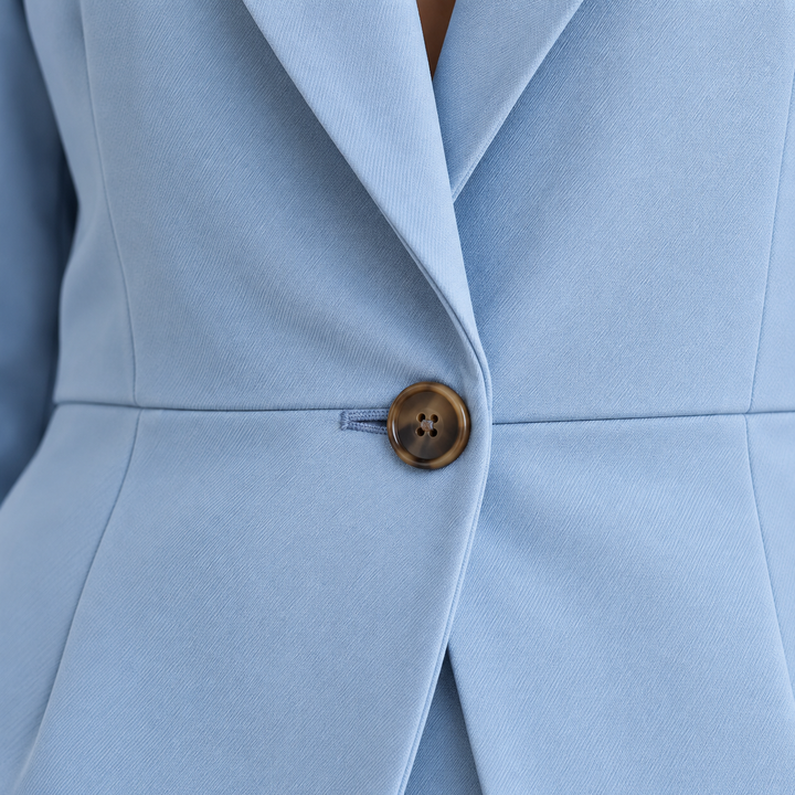 Wearbella – Notch Lapel Layered-Look Blazer And Trouser Set