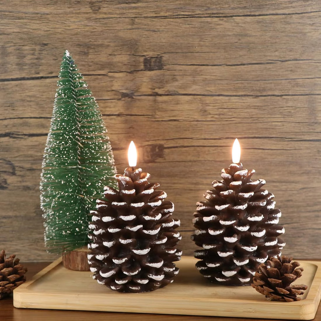 Lunapine™ – Flameless Pinecone Candle with Gentle Glow (50% Off)