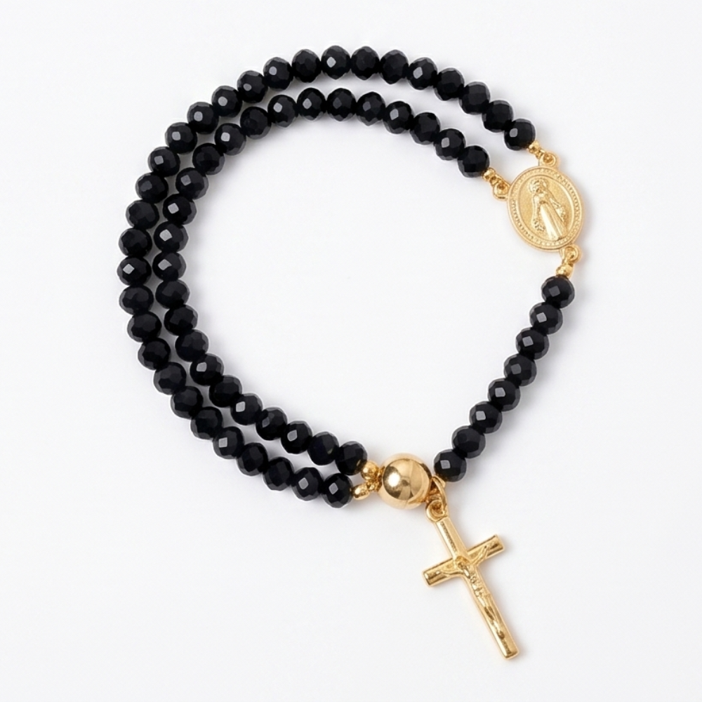 Belluna – Double Wrap Rosary Bracelet