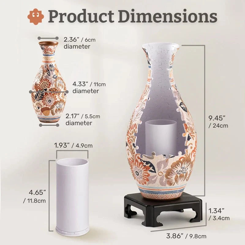 Vasecraft™ – 3D Puzzle Vase Elegant Display (50% Off)