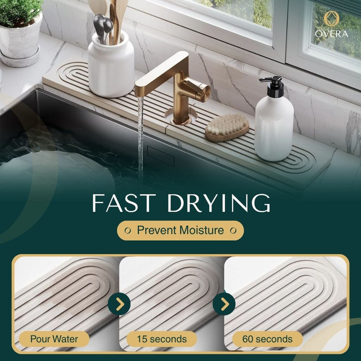 Overa – Super-Absorbent Diatomite Sink Mat