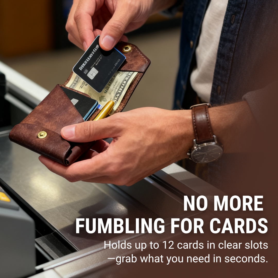 Veldena™ – Vintage PU Leather Wallet