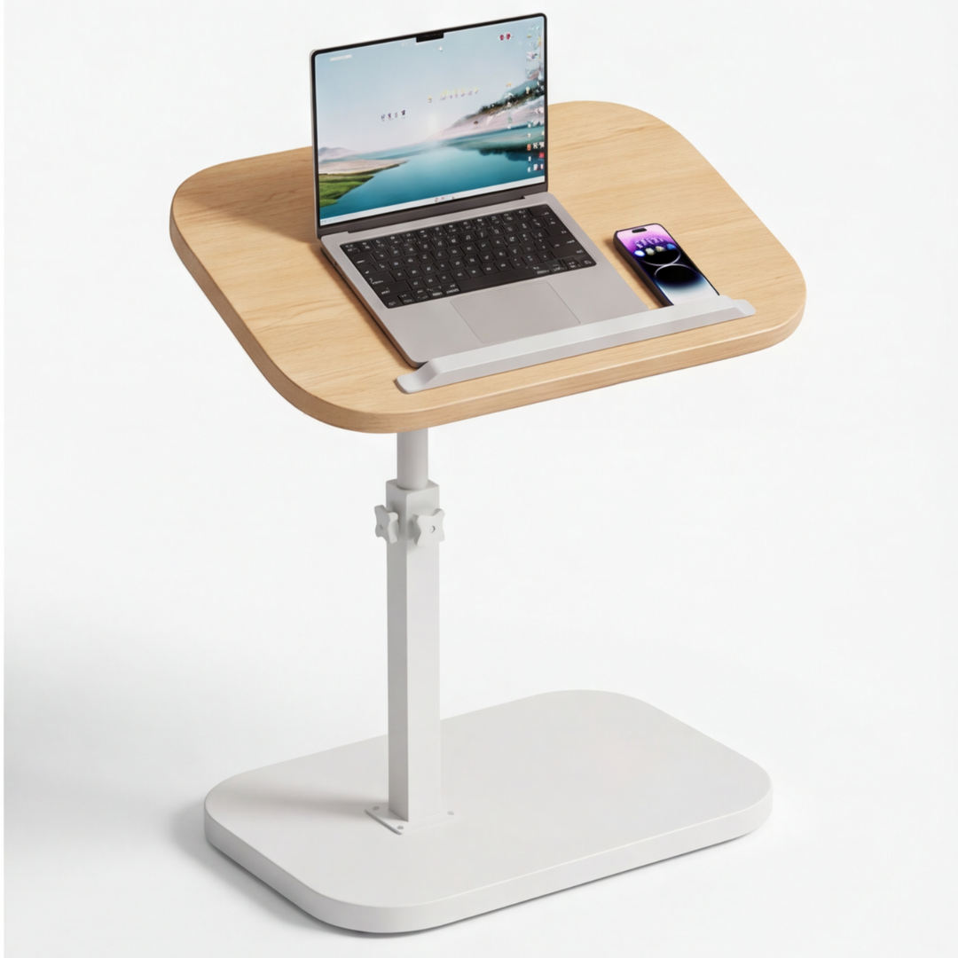 Sofadesk™ – C Shapped Adjustable Slide Under Sofa Table