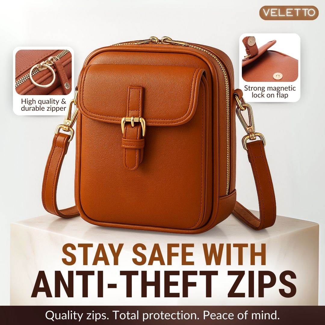 Veletto™ - Double Pocket PU Leather Organizer Bag (60% Off)