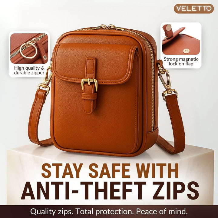 Veletto™ - Double Pocket PU Leather Organizer Bag (60% Off)