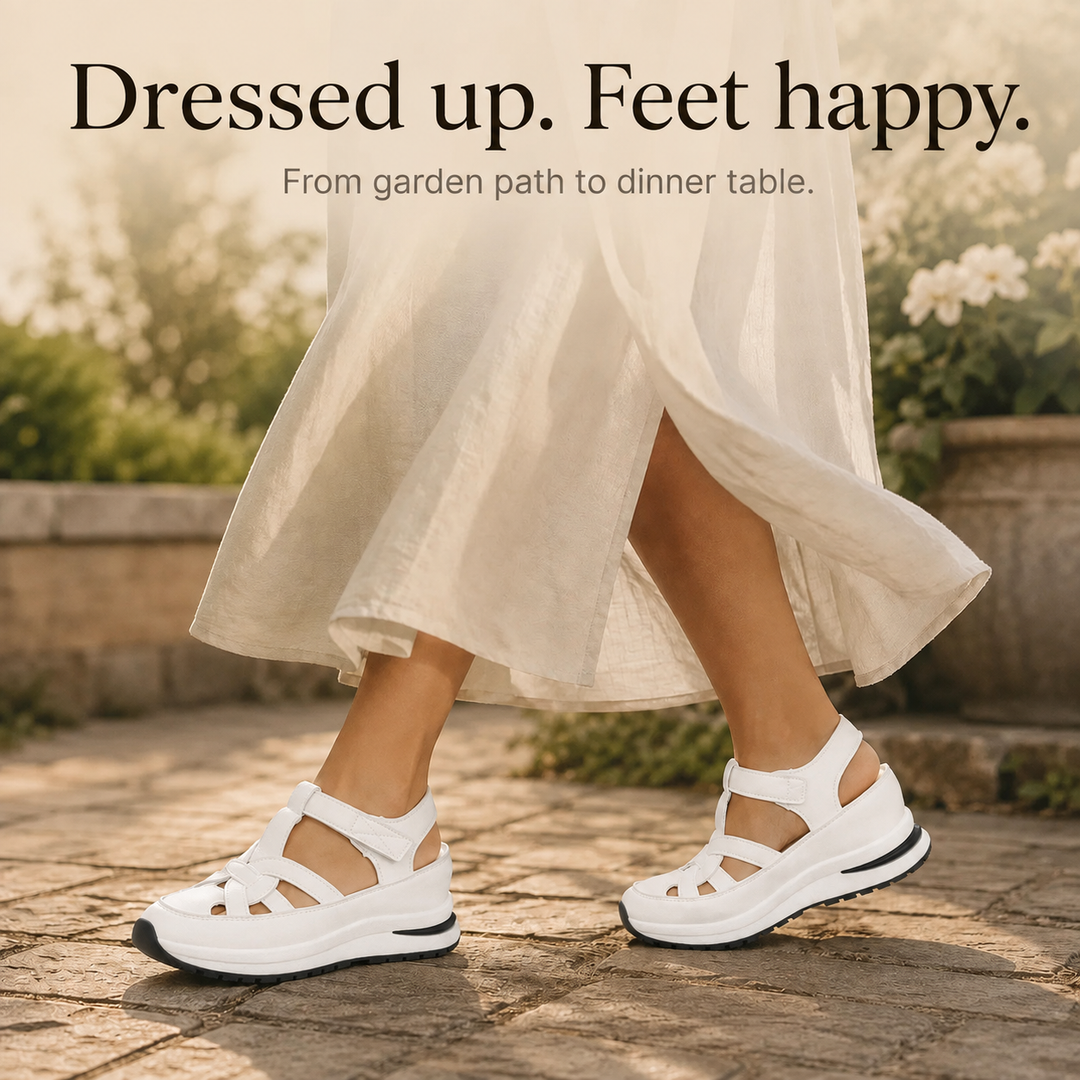 Velora – Cushioned Platform Sandals with Adjustable Strap for All-Day Comfort