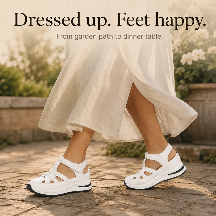 Velora – Cushioned Platform Sandals with Adjustable Strap for All-Day Comfort