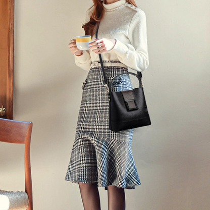 Ellabour™ – Structured Buckle Soft PU Leather Bag (60% Off)