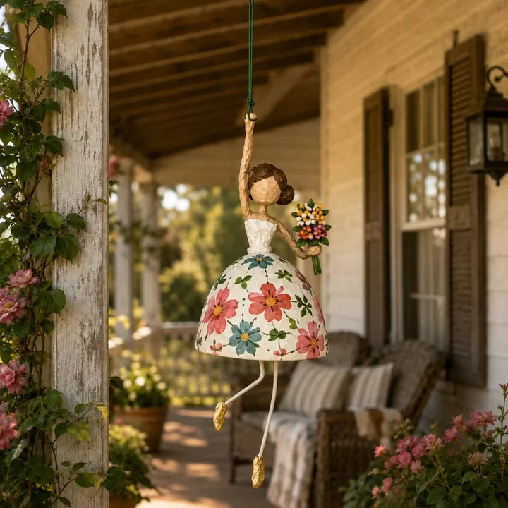 Twirlfolk – Hand-Painted Dancing Lady Hanging Ornament