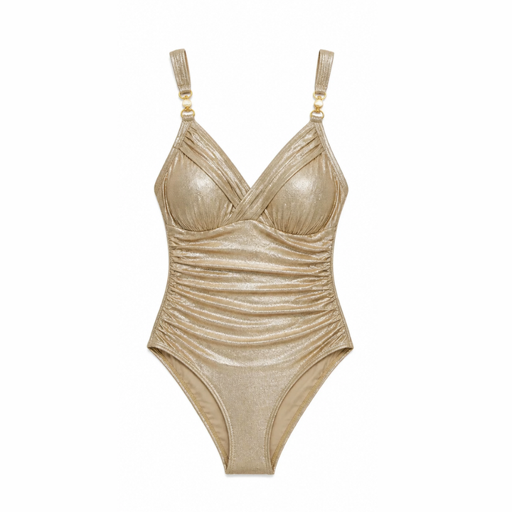 Lunavia – Women's Shimmer Tummy-Control One-Piece Swimsuit