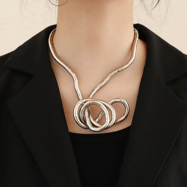Serpina - Flexible Snake Necklace and Bracelet Set