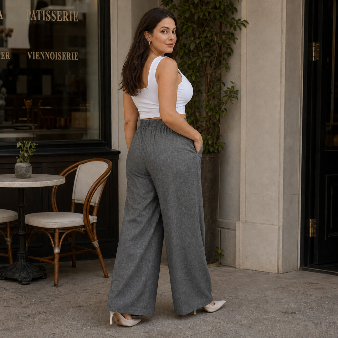 Wearbella – High-Waisted Tailored Wide-Leg Trousers