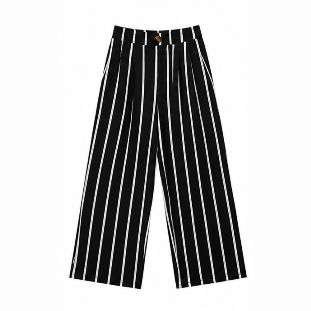 Lunavia – Women's High-Waist Wide-Leg Drape Trousers