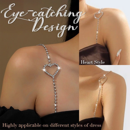 Stravière™ – 1 Pair Rhinestone Bra Straps for Dresses (50% Off)