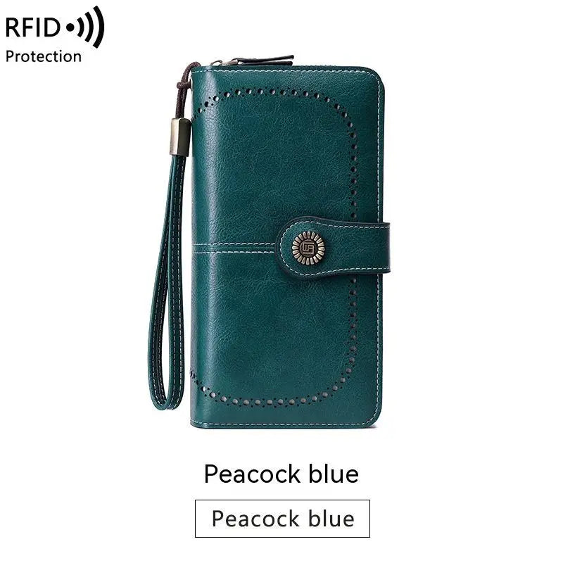 Aureden - Compact RFID Wallet with 24-Card Storage