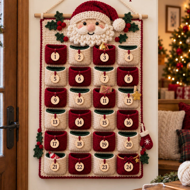 MerryStitch – Numbered Pocket Santa Crochet Advent Calendar
