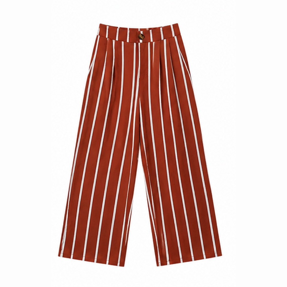 Lunavia – Women's High-Waist Wide-Leg Drape Trousers