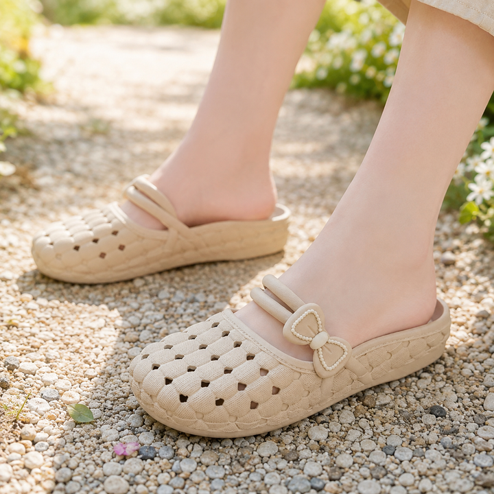 Halfhaven – Covered Toe Open Heel Comfort Sandal