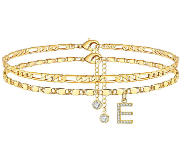 Letterly – Letter Layered Anklet