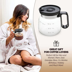 Brewbell™ - 16 Oz Pour-Over Inspired Glass Coffee Mug (50% Off)
