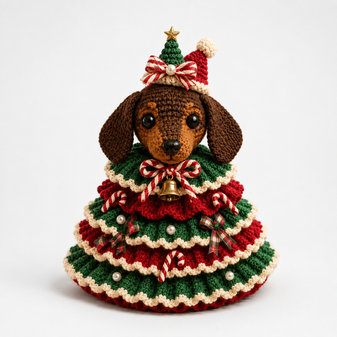 Cottagerow – Crochet Highland Cow Christmas Ornament Kit