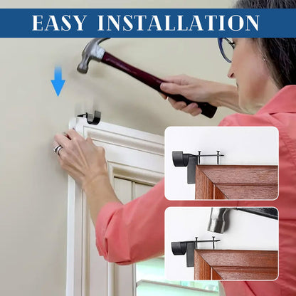 Curtava™ – No Drill Curtain Rod Holders (2 Pieces)
