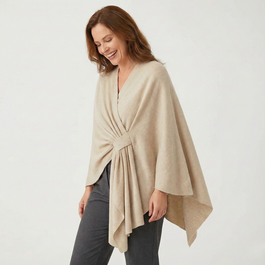 Aurelyn™ – Crossover Knit Wrap Shawl